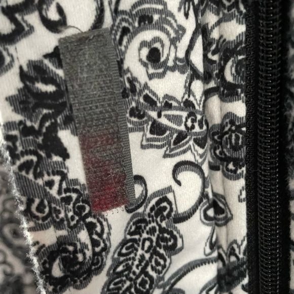 Helix Snowboardwear Medium Black & White Paisley Coat Zip Jacket - Picture 5 of 16